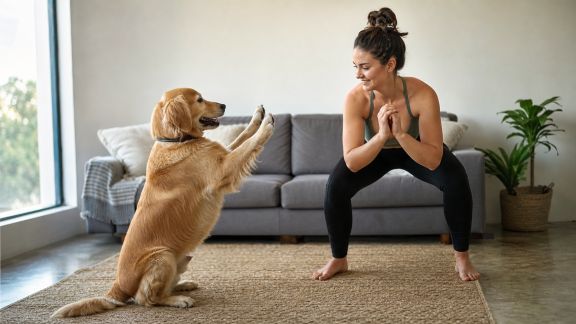 Comment pratiquer le fitness en intérieur avec son animal de compagnie