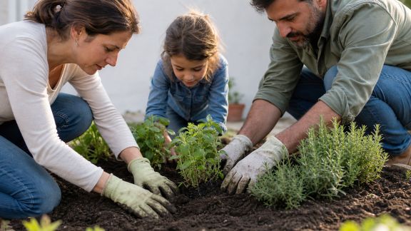 Créer un jardin de plantes aromatiques en famille : activités de semis et d’entretien