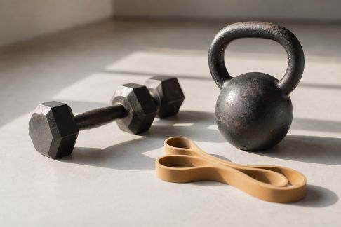 Choisir entre haltères, élastiques ou kettlebells : que privilégier à la maison ?