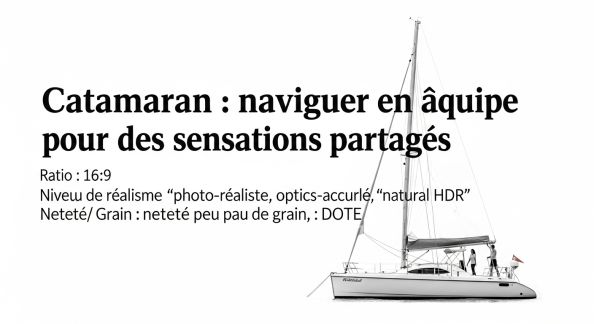 Catamaran : naviguer en équipe pour des sensations partagées