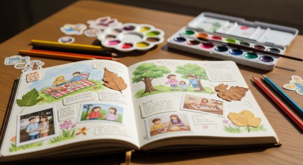 Créer un journal familial illustré : conseils et idées pour petits et grands