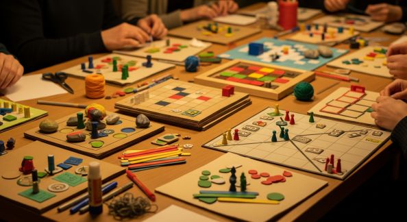 Jeux de société à fabriquer soi-même : guide pour des soirées familiales créatives