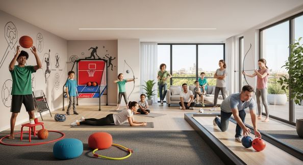 Rendre le sport d’intérieur ludique pour toute la famille