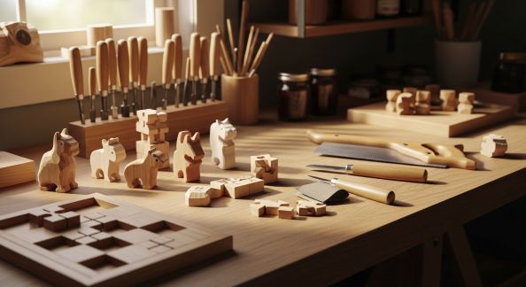 Fabriquer des jeux en bois à la maison : tutoriel pas à pas