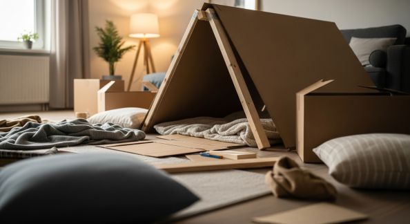 Construire une cabane intérieure avec ses enfants : étapes et matériaux simples