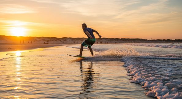 Skimboard : glisser sur le rivage, astuces pour bien débuter