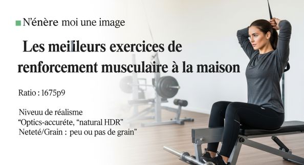 Les meilleurs exercices de renforcement musculaire à la maison