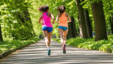 2 femmes marchent sport