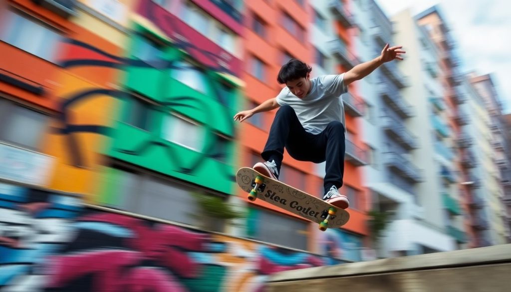 Le skateboard : entre équilibre et créativité débridée