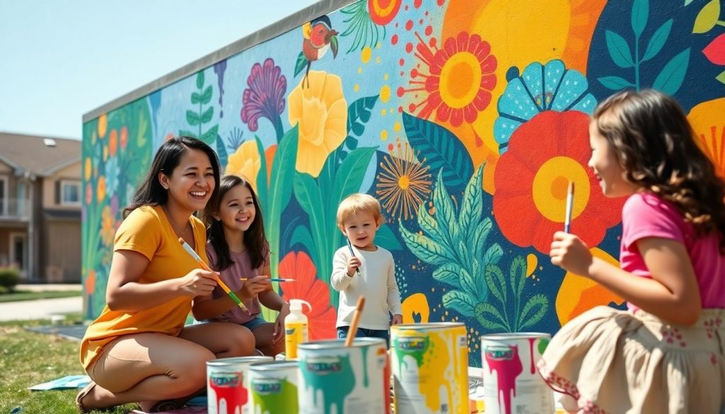Peinture murale en famille : libérez votre créativité collective !